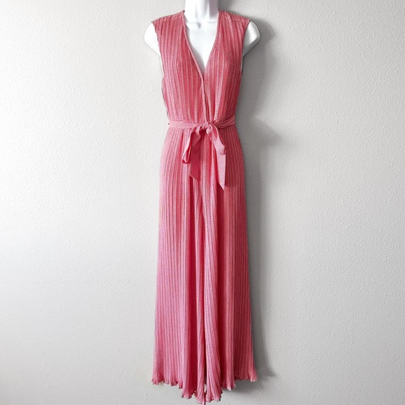 C/MEO Collective Pants - C/MEO COLLECTIVE Unstoppable Woven Pleated Wide Leg Jumpsuit Women's Size XS